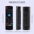 MX3 Air Mouse Voice Remote Control, 2.4G Mini Wireless Keyboard Air Mouse for Android Smart TV Box, Projector, PS3/4