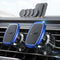 LISEN 2 Pack Magnetic Phone Holder for Car Mount, 6 Military Magnets Vent Cell Phone Holder - Blue