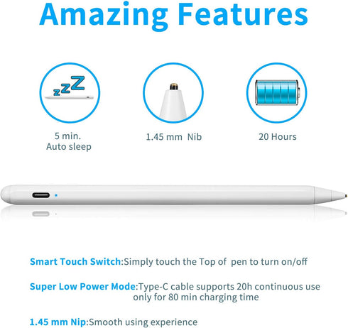 Chromebook Flip 2-in-1 Touchscreen Laptop Stylus Pen, Active Digital Capacitive Stylus with Ultra Fine Tip,