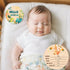 13Pcs Set Baby Monthly Milestone Cards Sign - Double Sided Dinosaur Milestone Cards, Dino Pattern Wooden Circles Discs
