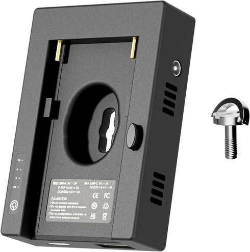 F1TP NP-F Battery Mount Plate with D-Tap & USB Output, Compatible with Sony