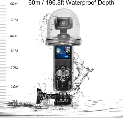 Waterproof Housing Case for DJI Osmo Pocket Camera, 60m / 196.8ft Underwater Housing Compatible for DJI OSMO