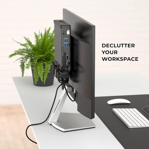 HumanCentric Mount for Dell OptiPlex Micro Form Factor Case, VESA, Under Desk and Wall Mount Compatible