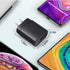 Fast Adaptive 25W Wall Charger for Alcatel 3X / 3v / 1v / 7/5 / Idol 4s / 5s with 4FT UrbanX USB C PD Cable - Black