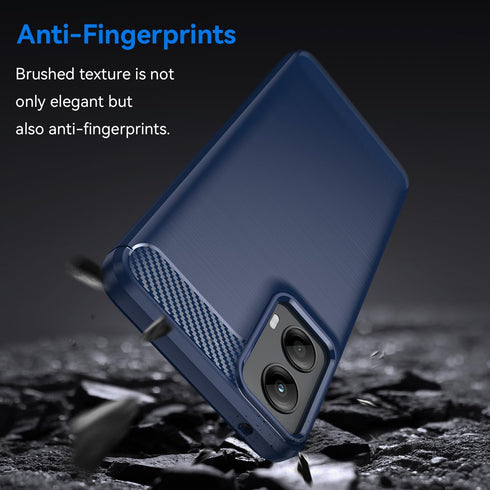 Motorola G 5G 2024 Case with 2pcs Screen Protector, Shock-Absorption Flexible TPU Rubber Cover for Moto G 5G 2024 (Navy