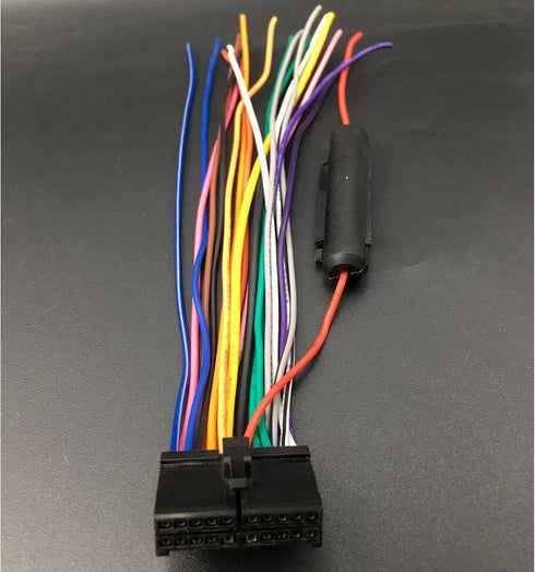 IBVIBV XDVD156BT, XDVD176BT, XDVD276BTCD Car Radio Wire Harness Connector for Dual DVD Receiver