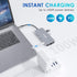 MOKiN 9 in 1 USB C Hub Adapter for MacBook Pro/Air, USB C to HDMI, RJ45 Ethernet, 100W PD Charging, USB C to SD/TF
