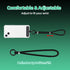 2 4 SEVENKA Adjustable Phone Lanyards, Cell Phone Wrist Straps & Phone Tether Tab with Spring O Ring Clasps, Phone