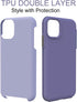 CellEver Heavy-Duty Case for iPhone 11, Dual Layer Military Grade Protection, Slim Shockproof Cover - Light Purple