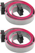 Gikfun 2PCS Flat Ribbon Cable - 2.54mm Pitch, 2 Row 10 Pin Female to Female Wires IDC Connector for Arduino EK1282