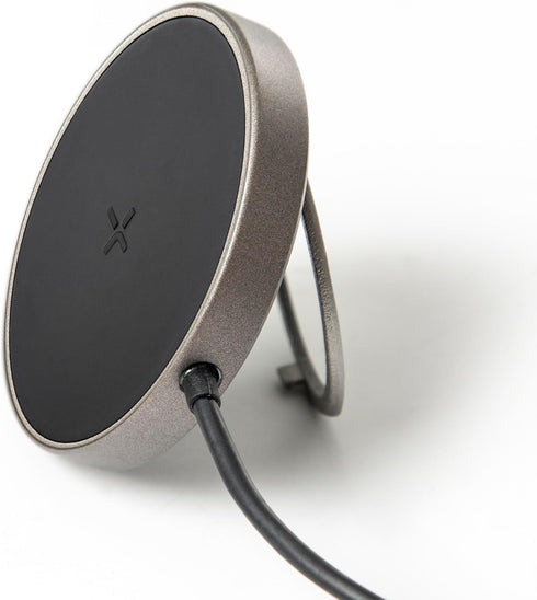 TYLT MagSafe Charger Ring Stand, 15W Fast Magnetic Wireless Charging Pad for iPhone 15/14/13/12, 4ft USB-C