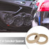 Unifizz 2Pcs Car Speaker Spacer Ring Adaptor Brackets Mounting Spacer Recess Bezel Plate Wood 77mm ID Universal for 3Inch Speakers