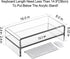 2 5.12 Inches Egchi Clear Acrylic Monitor Stand Riser Tier, High Clear Computer Desk Organizer Shelf for Multi Media PC