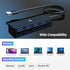 Tymyp 4-Port 3.0 USB Hub, USB Hub, USB Expander for Laptop, Xbox, Flash Drive, Hard Drive, Gaming Device, Printer