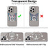 Transparent Clear Butterfly Phone Ring Grips Holder, Finger Ring Stand for Cell Phone Tablet Case