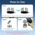 DUEDUE 360Adjustable 16/16E/15/14/13/12/Pro/Pro Vacuum Magnetic Suction Phone Holder, Suction Cup Magnetic Car Phone