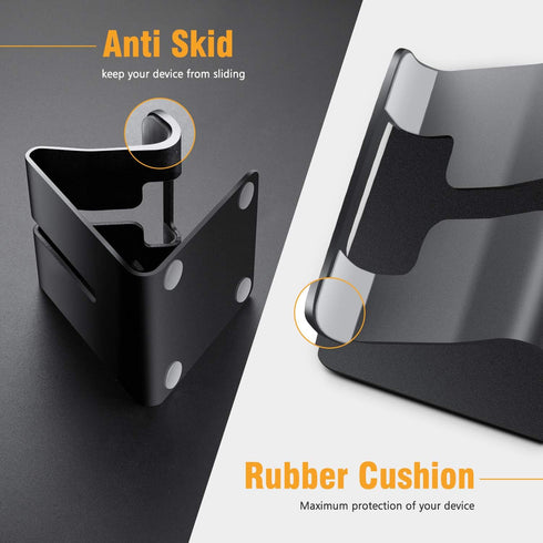 ORIbox Cell Phone Stand, Aluminum Desktop Solid Stand for Office Desk