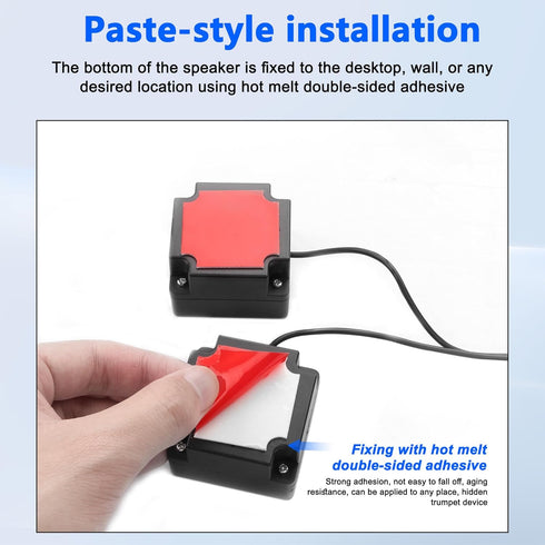 XMSJSIY Mini Computer Speaker for Desktop PC, USB Powered Stereo, 3.5mm TRS Input, Small Speakers, 1 Pair