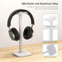 Headphone Stand, Desktop Headset Holder Heavy Base Desk Earphone Stand Aluminum Gaming Headset Hanger Rack Compatible with AirPods Max, AirPods Pro, Sony, Beats, Bose, Razer (White)