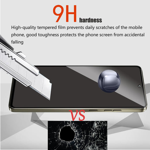 2 Pack Privacy Screen Protector for Motorola G Stylus 2024, Anti-Spy Tempered Glass Film, Full Coverage, Camera Lens