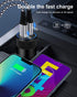 60W USB C Car Charger, 2 Pack AILKIN USB C Cigarette Lighter Adapter Fast Charging Dual Port Type C Charger Compatible