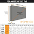 30-32 Inch 600D HOMEYA Outdoor TV Cover with Clear Scratch Resistant Front Flap + Bottom Cover, Weatherproof