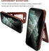 KIHUWEY Wallet Case for iPhone 12 / 12 Pro with Credit Card Holder, Premium Leather, Magnetic Clasp, Heavy Duty Cover