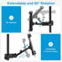 Updated Tablet Mount Holder for Mic Stand, Adjustable Microphone Music Stand iPad Phone Holder Stand, Compatible with iPad, iPhone, Android, All 4.7 to 13.5-inch Tablets & Smartphones