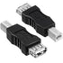 Xthrotsenk 2 2.0 Pcs A Female to USB B Male Printer Converter - USB A to B Adapter - AF/BM Adapter
