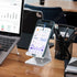 Crpich Acrylic Cell Phone Stand, Portable Phone Holder for Desk, Compatible with Phone 15 14 13 12 Pro Max Mini 11 Xr
