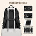 Laptop Backpack for Women, Casual Daypack Purse for Travel Work, Fits 16 Inch Notebook (Black)