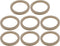 uxcell 8 Pcs Universal 6.5 Inch Speaker Subwoofer Mounting Spacer Rings, Solid Wood, Beige