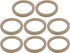 uxcell 8 Pcs Universal 6.5 Inch Speaker Subwoofer Mounting Spacer Rings, Solid Wood, Beige