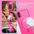 Telaso iPhone X/XS Case - Slim, Shockproof, Anti-Scratch, Matte Back, Hot Pink, Compatible with MagSafe Wireless