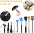 Bewudy 10 PCS Mini Keyboard Cleaning Brushes Kit, Anti-Static Electronic Dust Cleaning Brushes with PP Bristles