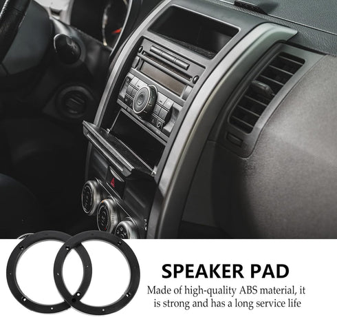 Wakauto 4 Pairs 6.5 inch Car Speaker Spacer Adapter Stackable Plastic Mount Bracket Ring