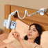 HIYJEN Gooseneck Phone Holder for Bed Laying Down with Clamp, Flexible Arm Overhead