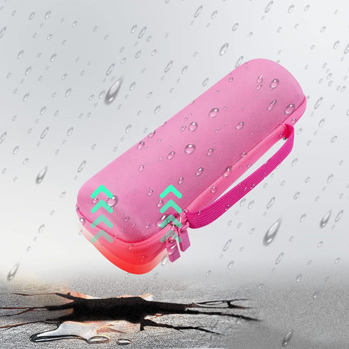 co2CREA Hard Travel Case for JBL Flip 6 FLIP 5 Waterproof Portable Bluetooth Speaker (Pink)