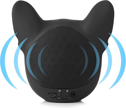 Tbest Portable French Bulldog Speaker, Dog Shaped Stereo Sound Music Player Bluetooth Speaker