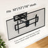 MOUNTUP Full Motion TV Wall Mount for 42-82 inch TVs, Articulating Swivel and Tilt Bracket, Max VESA 600x400mm