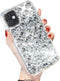 Compatible with iPhone 11 Bling Glitter Case, Luxury Shiny Diamond Crystal Rhinestone Handmade Clear Cover Case (6.1'')