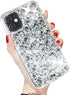 Compatible with iPhone 11 Bling Glitter Case, Luxury Shiny Diamond Crystal Rhinestone Handmade Clear Cover Case (6.1'')