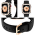 DABAOZA Compatible Apple Watch Bands 40mm with Bumper, Bling Glitter Women Silicone Soft Strap for iWatch (Black