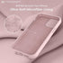 LOVE 3000 iPhone 12/iPhone 12 Pro Case, Premium Silicone with Soft Anti-Scratch Lining - Pink Sand