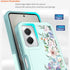 Cute Flowers Floral Design Case for Motorola Moto G Power 2024 5G, Slim Soft TPU Bumper Shockproof Cover, Mint Green