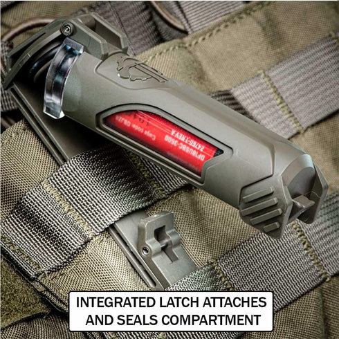 Thyrm CellVault-18 Waterproof Rechargeable Battery Storage (Olive Drab) for 18650, 18350, CR123 Flashlight Batteries,