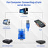 USB 2.0 to Serial 9-Pin RS232 Serial Adapter, DB-9 USB to Serial RS232 Converter Cable, USB 9-Pin Serial Cable, Serial to USB Adapter Support Windows 7/8/10/11/32/64/XP/RS232 to USB