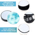 Weewooday 20 Pcs Sublimation Socket Blank Phone Grip Holders Collapsible Phone Grips Self Adhesive Sublimation Holders