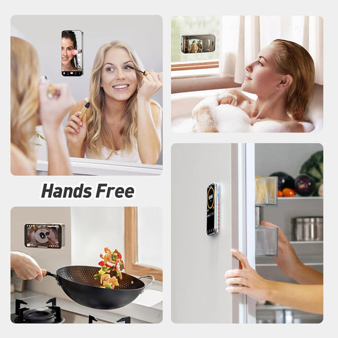 OPOM Magnetic Suction Phone Mount for MagSafe Case,Silicone Sticky Phone Grip Holder for iPhone,Removable Hands-Free