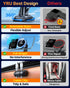 YRU 360 2800gf 17 16 15 14,Black [True Upgraded Military-Grade Phone Holder for Magsafe Car Mount Rotating Vacuum